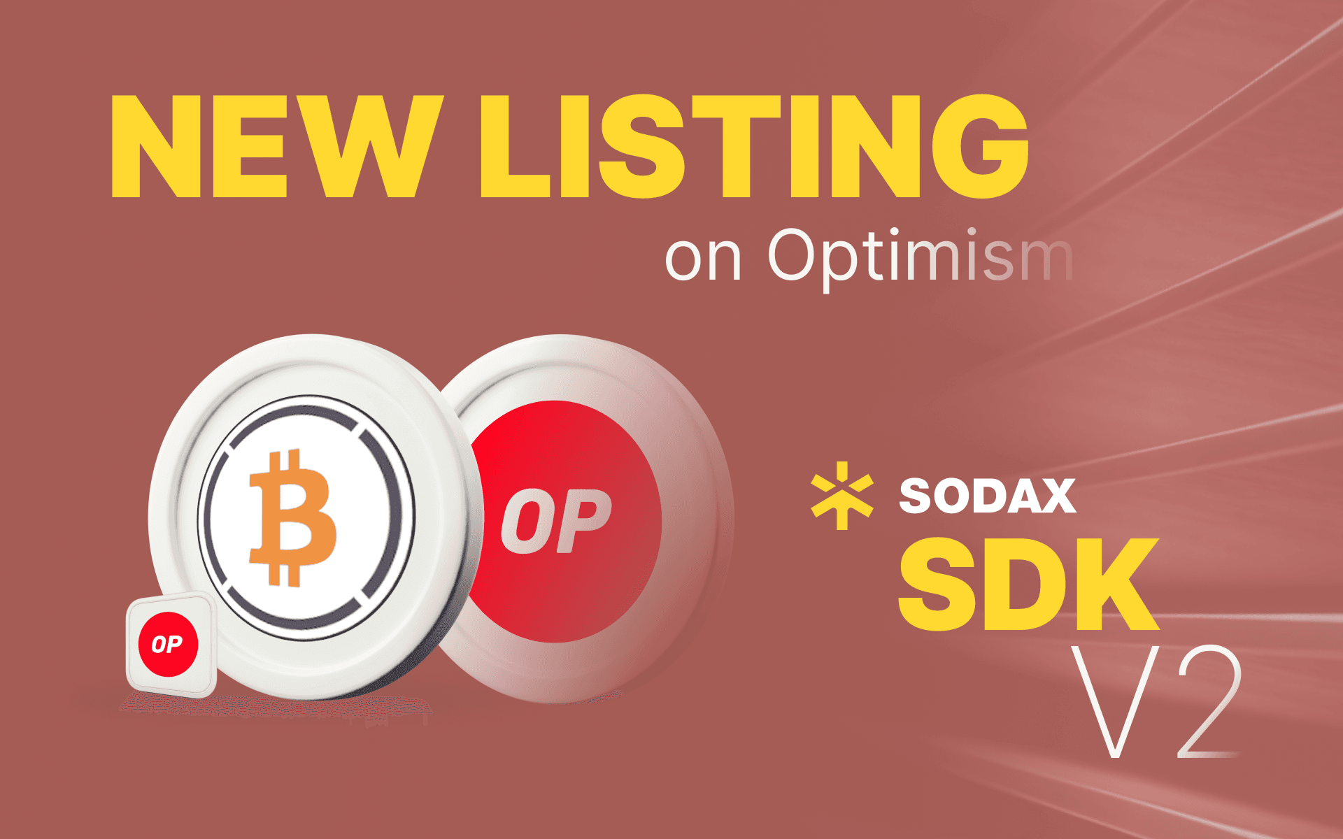 SODAX SDK now supports OP and WBTC on Optimism
