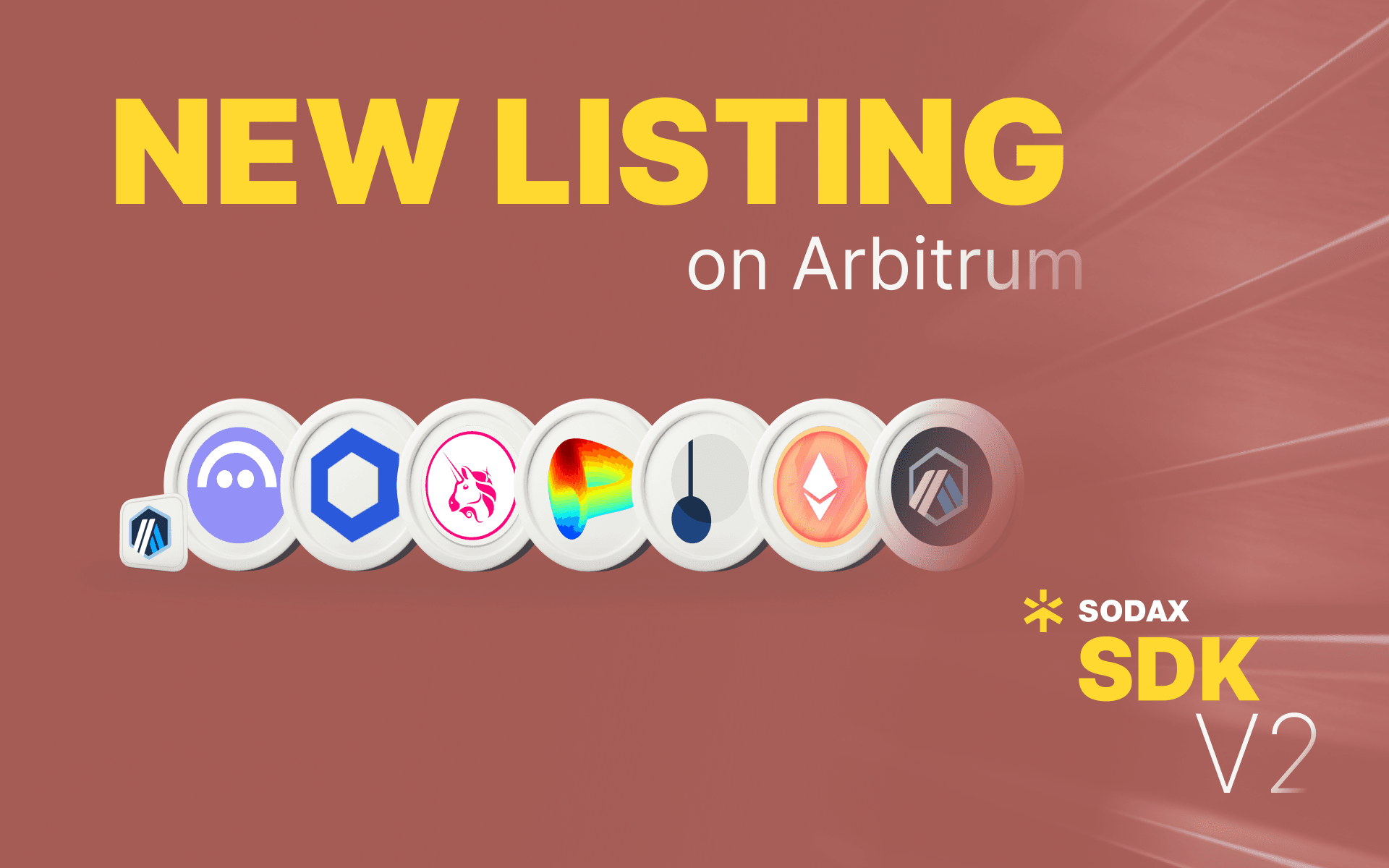 SODAX SDK now supports an additional 7 assets on Arbitrum