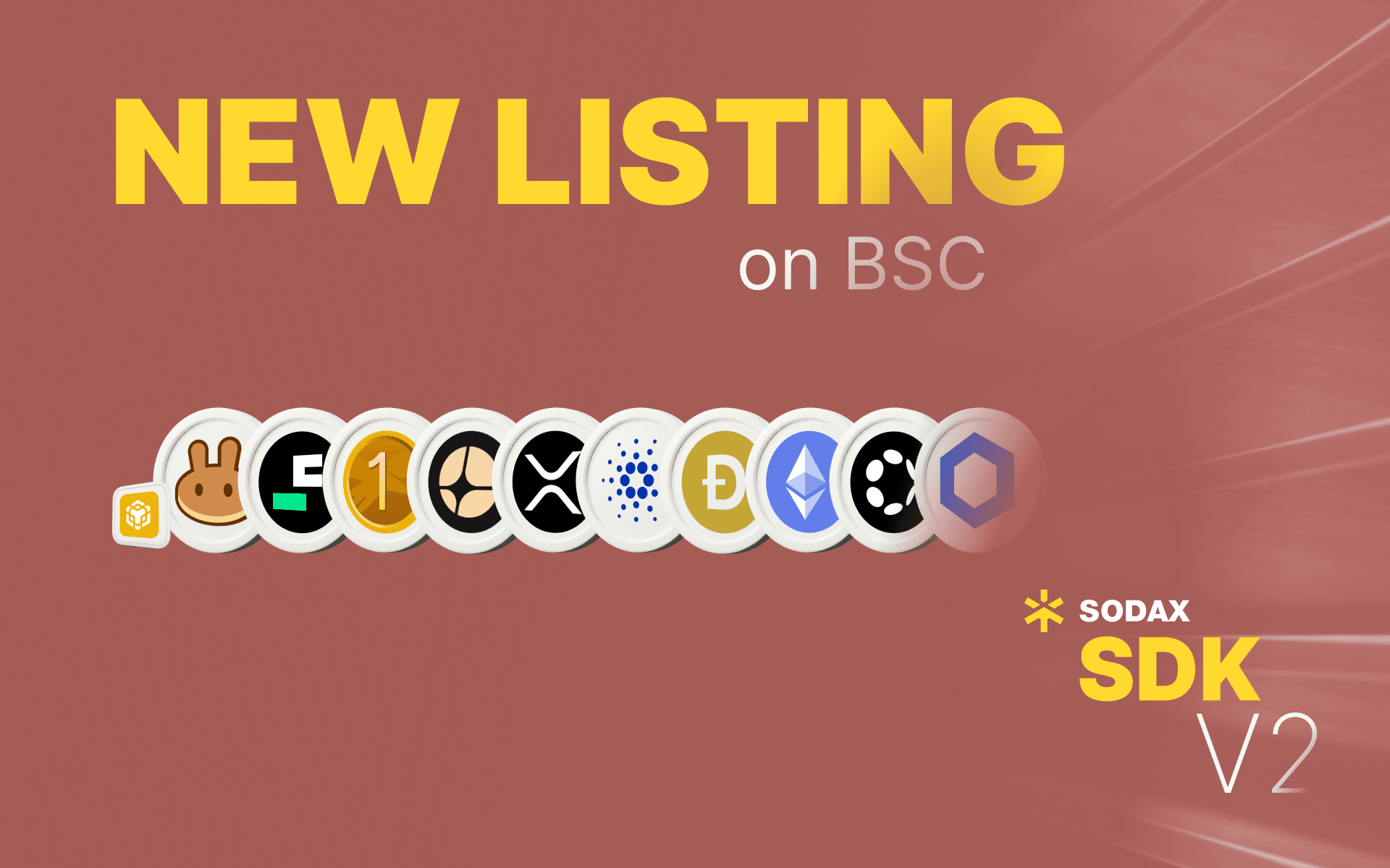 SODAX SDK supports 10 more assets on BNB Smart Chain